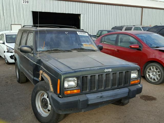 1J4FJ28S2VL561244 - 1997 JEEP CHEROKEE S GREEN photo 1