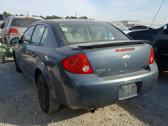 1G1AK55F477362738 - 2007 CHEVROLET COBALT LS GRAY photo 3