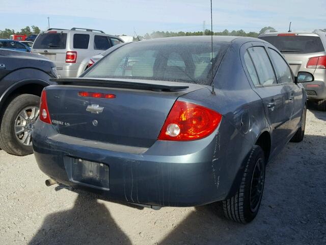 1G1AK55F477362738 - 2007 CHEVROLET COBALT LS GRAY photo 4