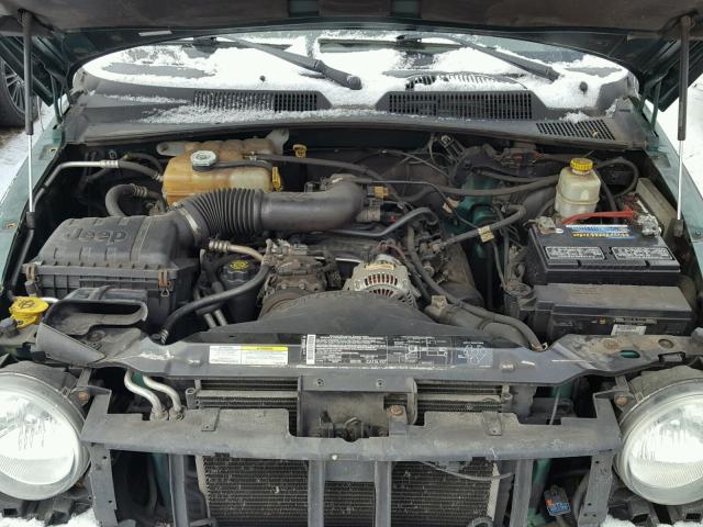 1J4GL48K84W113761 - 2004 JEEP LIBERTY SP GREEN photo 7