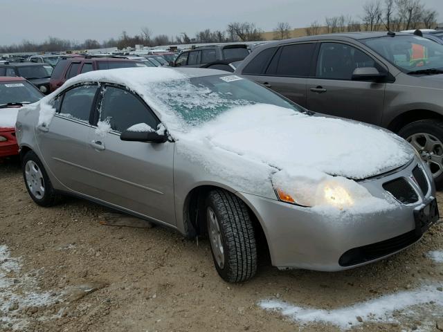 1G2ZF55B264280216 - 2006 PONTIAC G6 SE SILVER photo 1