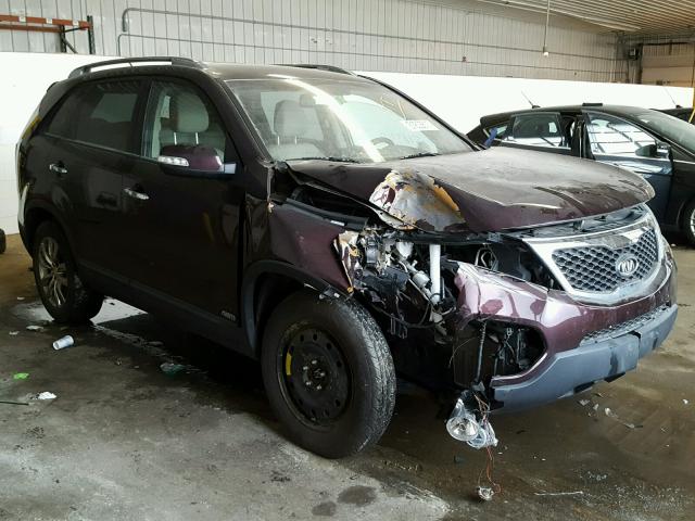 5XYKUDA20BG140521 - 2011 KIA SORENTO EX PURPLE photo 1