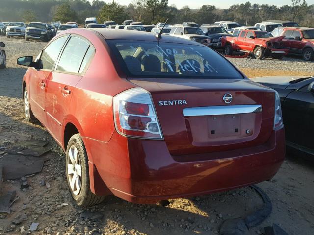 3N1AB6AP5AL725128 - 2010 NISSAN SENTRA 2.0 RED photo 3