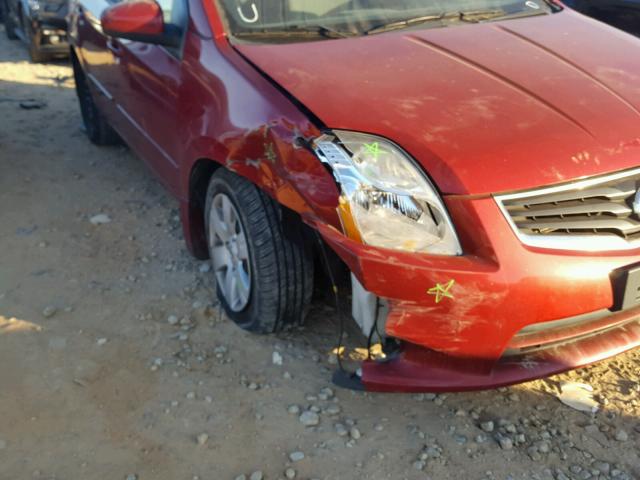 3N1AB6AP5AL725128 - 2010 NISSAN SENTRA 2.0 RED photo 9