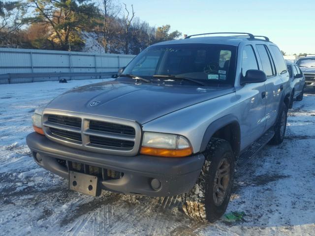 1D4HS38N13F622125 - 2003 DODGE DURANGO SP SILVER photo 2