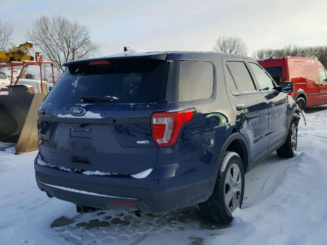 1FM5K8AR9HGB16095 - 2017 FORD EXPLORER P BLUE photo 4