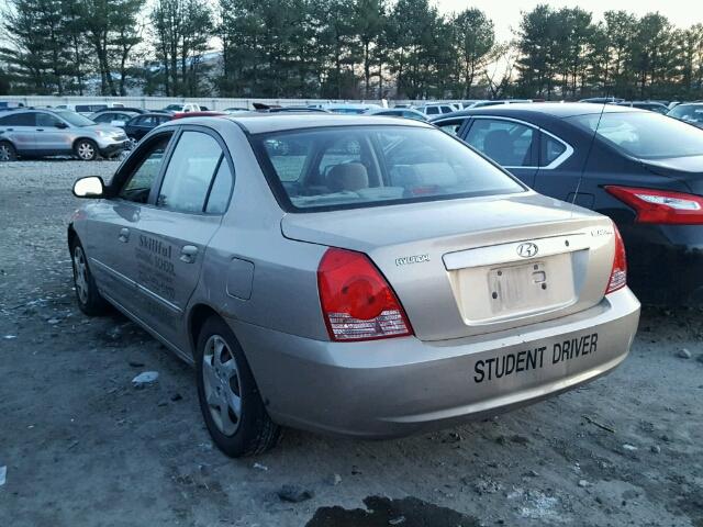 KMHDN46D46U218444 - 2006 HYUNDAI ELANTRA GL TAN photo 3