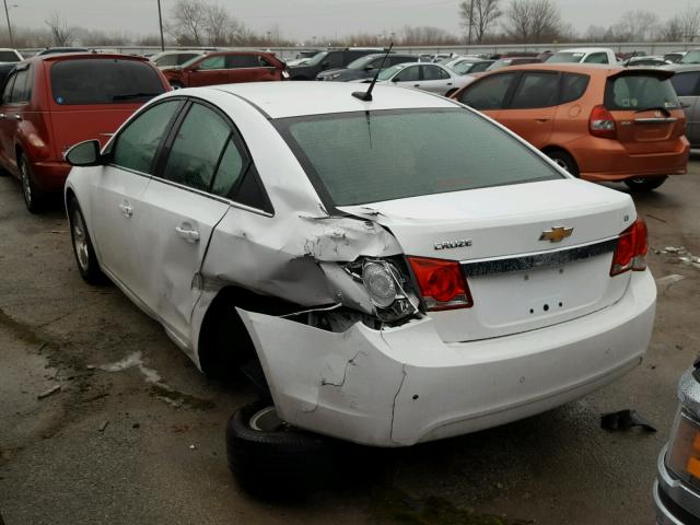 1G1PF5SC2C7299867 - 2012 CHEVROLET CRUZE LT WHITE photo 3