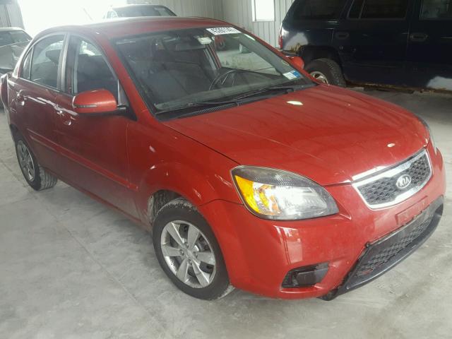 KNADH4A32A6656948 - 2010 KIA RIO LX RED photo 1