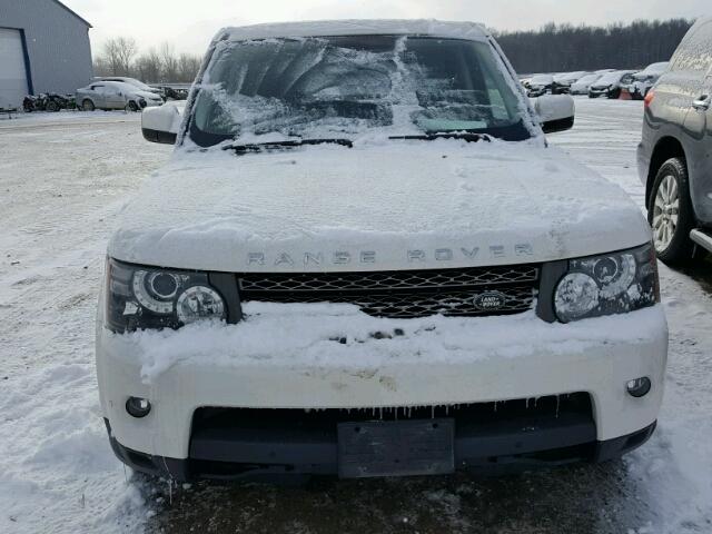 SALSK2D47AA230294 - 2010 LAND ROVER RANGE ROVE WHITE photo 9