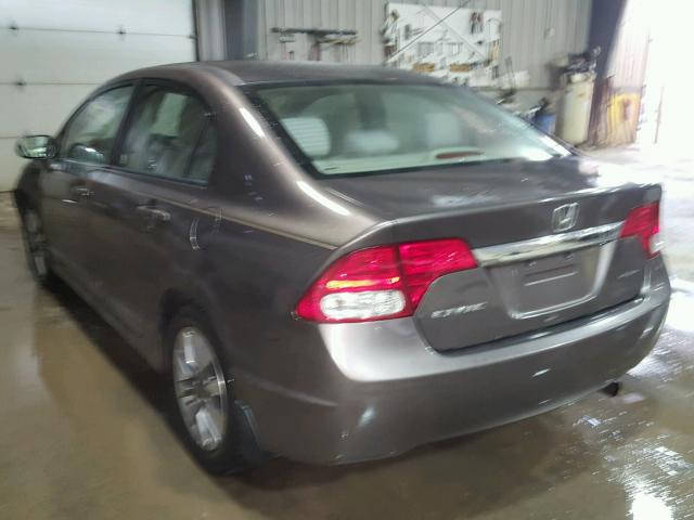 2HGFA16839H530774 - 2009 HONDA CIVIC EX ყავისფერი ფოტო 3