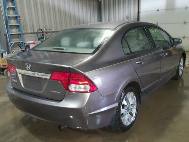 2HGFA16839H530774 - 2009 HONDA CIVIC EX ყავისფერი ფოტო 4