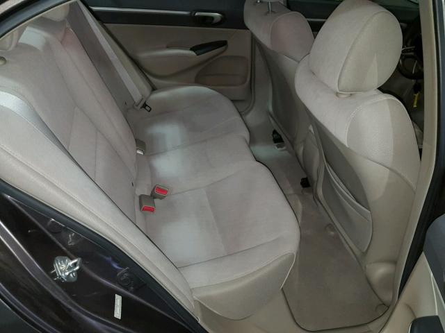 2HGFA16839H530774 - 2009 HONDA CIVIC EX ყავისფერი ფოტო 6