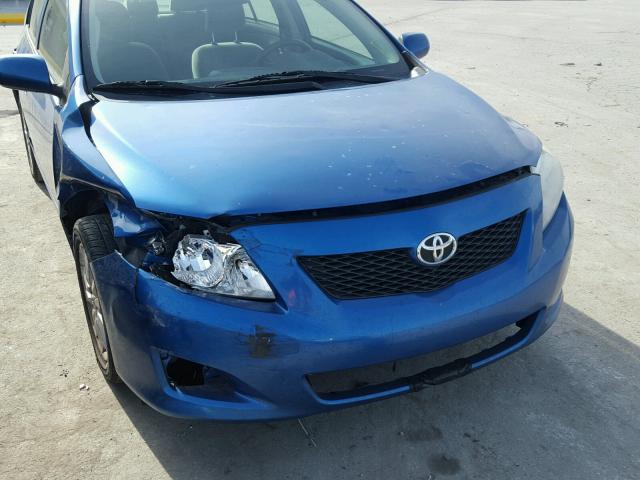 2T1BU4EE9AC305190 - 2010 TOYOTA COROLLA BA BLUE photo 9