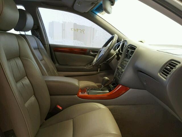 JT8BD69S920156608 - 2002 LEXUS GS 300 SILVER photo 5