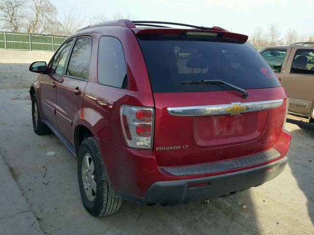 2CNDL63F866008709 - 2006 CHEVROLET EQUINOX LT RED photo 3