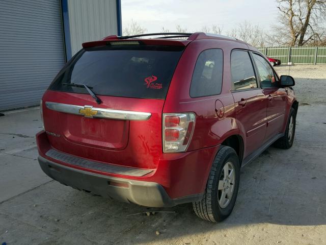 2CNDL63F866008709 - 2006 CHEVROLET EQUINOX LT RED photo 4