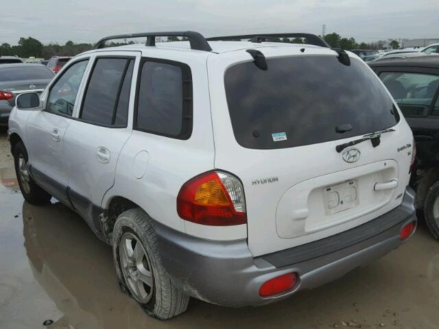 KM8SC73D24U729280 - 2004 HYUNDAI SANTA FE G WHITE photo 3