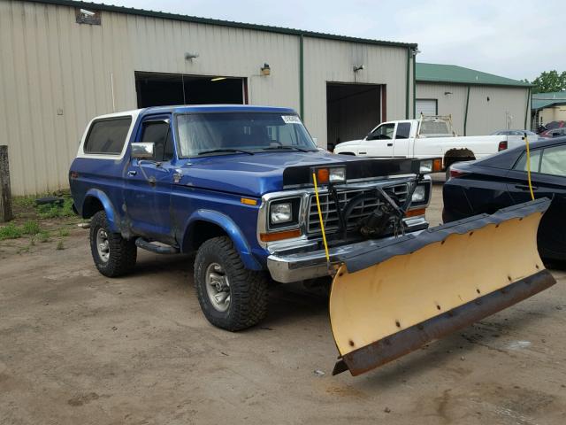 NOVINPLATE - 1978 FORD BRONCO BLUE photo 1