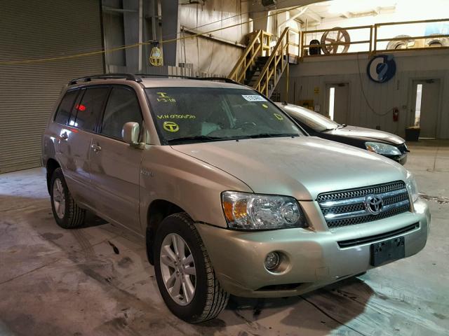 JTEEW21A760030656 - 2006 TOYOTA HIGHLANDER BEIGE photo 1