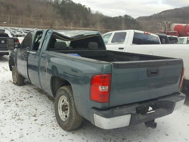 1GCHC29647E551428 - 2007 CHEVROLET SILVERADO BLUE photo 3