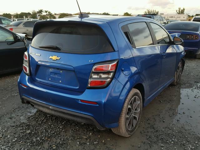 1G1JD6SB3H4113321 - 2017 CHEVROLET SONIC LT BLUE photo 4