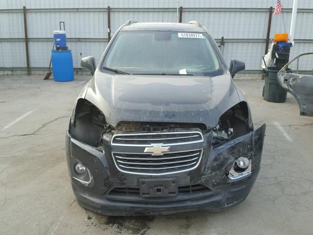 3GNCJNSB2FL224170 - 2015 CHEVROLET TRAX LTZ BLACK photo 9