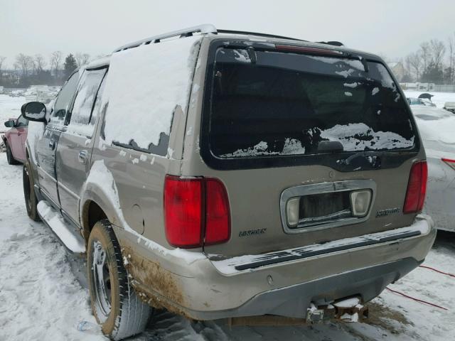 5LMFU28R91LJ23687 - 2001 LINCOLN NAVIGATOR TAN photo 3