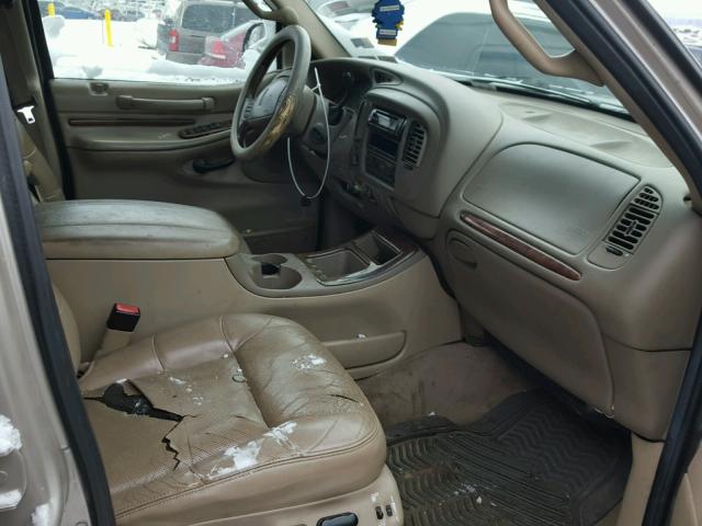 5LMFU28R91LJ23687 - 2001 LINCOLN NAVIGATOR TAN photo 5