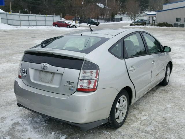 JTDKB20U253113939 - 2005 TOYOTA PRIUS GRAY photo 4