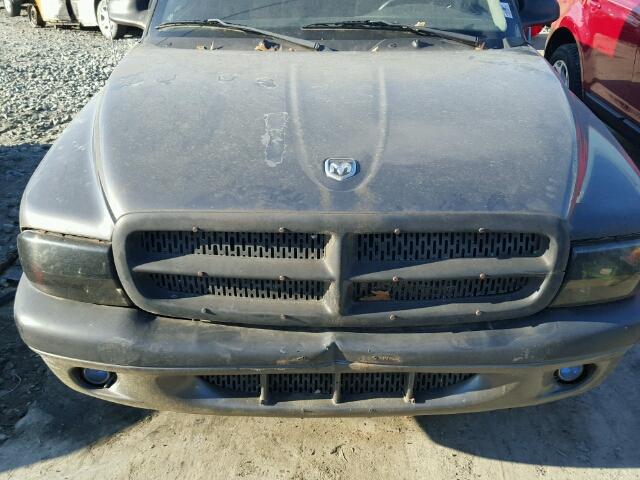 1B7FL36X92S507414 - 2002 DODGE DAKOTA SPO GRAY photo 7