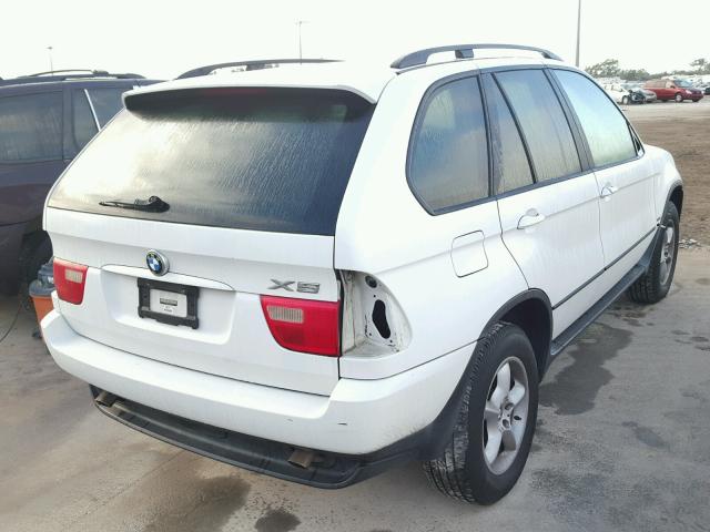 5UXFA53543LV91267 - 2003 BMW X5 3.0I WHITE photo 4