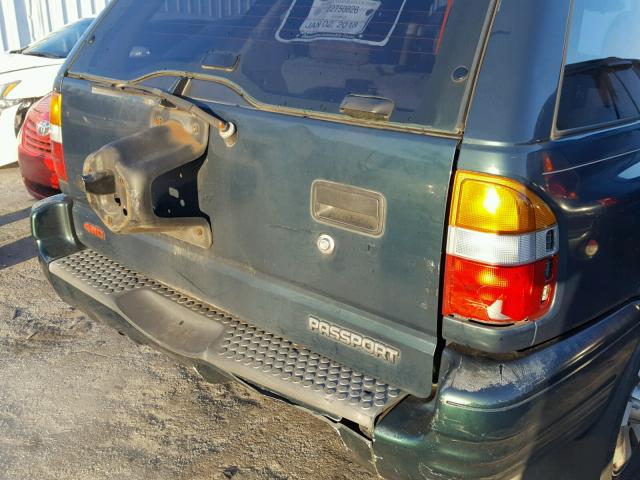 4S6DM58W924405994 - 2002 HONDA PASSPORT E GREEN photo 9