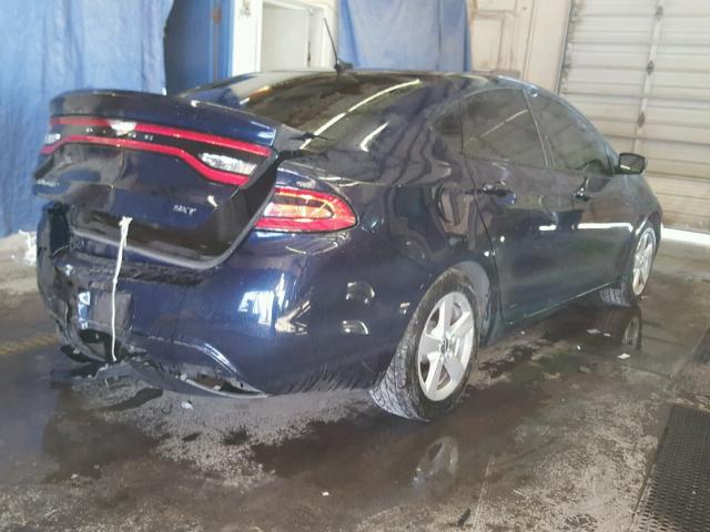 1C3CDFBB0GD645192 - 2016 DODGE DART SXT BLUE photo 4