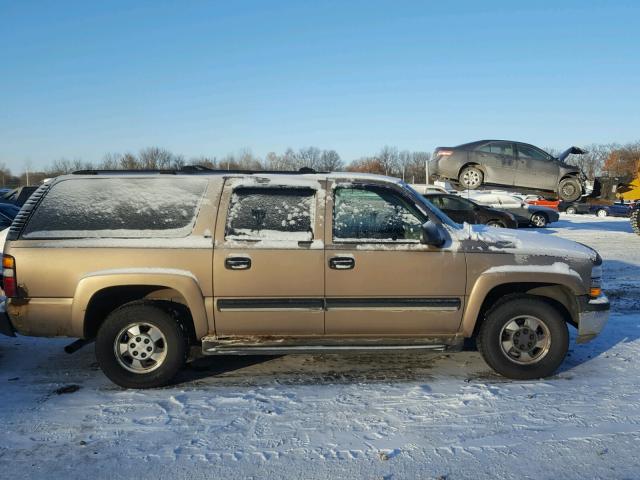 1GNFK16T91J218162 - 2001 CHEVROLET SUBURBAN K TAN photo 9