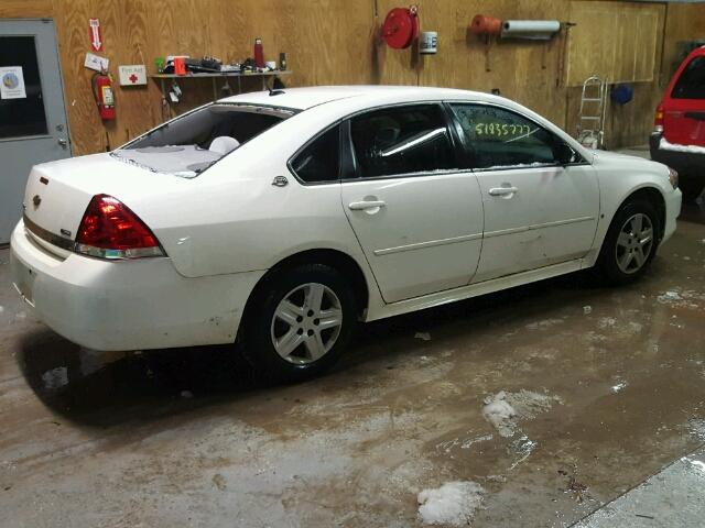 2G1WB57K791239144 - 2009 CHEVROLET IMPALA LS WHITE photo 4