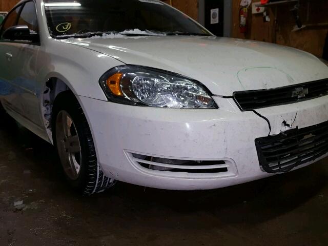 2G1WB57K791239144 - 2009 CHEVROLET IMPALA LS WHITE photo 9