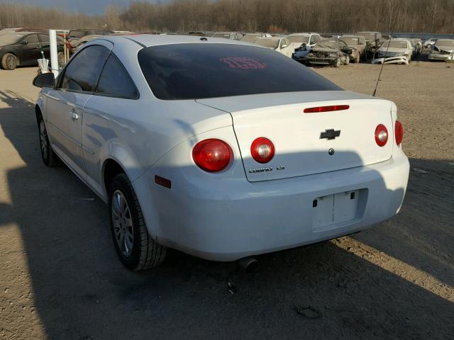 1G1AK18F387202310 - 2008 CHEVROLET COBALT LS WHITE photo 3