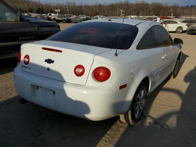 1G1AK18F387202310 - 2008 CHEVROLET COBALT LS WHITE photo 4