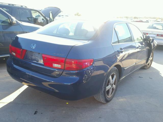 1HGCM56785A009115 - 2005 HONDA ACCORD EX BLUE photo 4