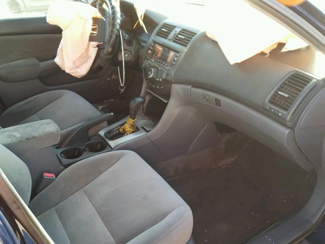 1HGCM56785A009115 - 2005 HONDA ACCORD EX BLUE photo 5