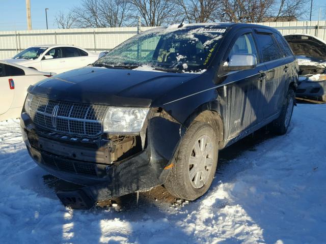 2LMDU88C28BJ34683 - 2008 LINCOLN MKX BLACK photo 2