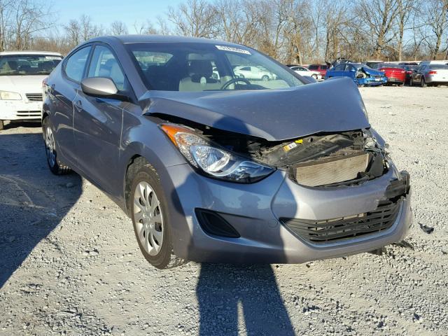 KMHDH4AEXCU401401 - 2012 HYUNDAI ELANTRA GL GRAY photo 1