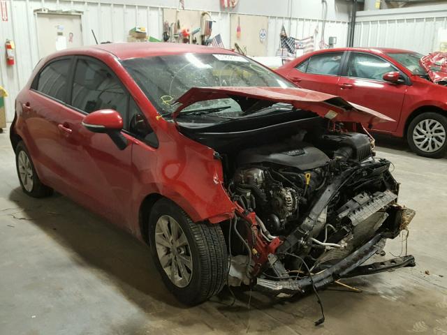 KNADN5A37C6070442 - 2012 KIA RIO EX RED photo 1