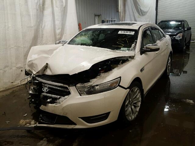 1FAHP2F82DG173383 - 2013 FORD TAURUS LIM WHITE photo 2