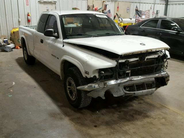 1B7GL22X9YS528308 - 2000 DODGE DAKOTA WHITE photo 1