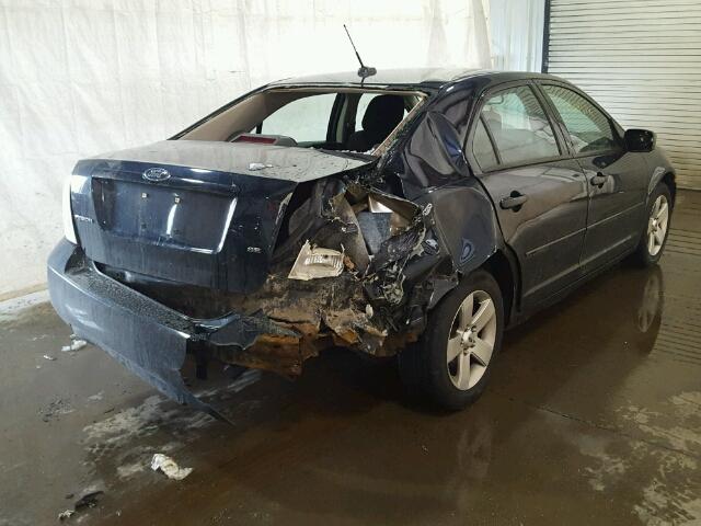 3FAHP07Z89R147754 - 2009 FORD FUSION SE BLUE photo 4