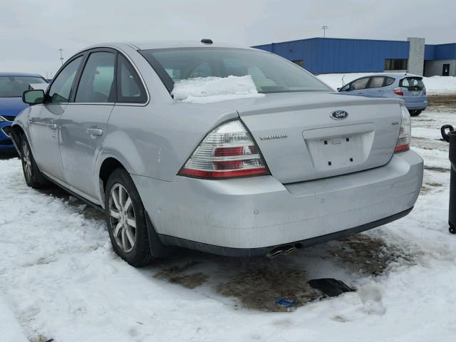 1FAHP24W59G102221 - 2009 FORD TAURUS SEL SILVER photo 3