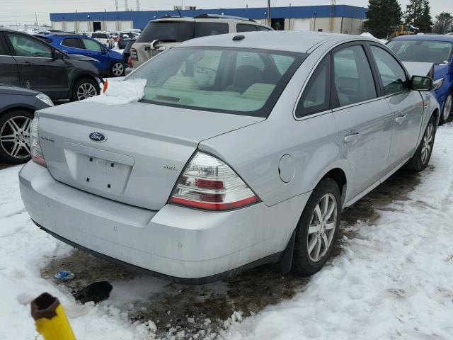 1FAHP24W59G102221 - 2009 FORD TAURUS SEL SILVER photo 4