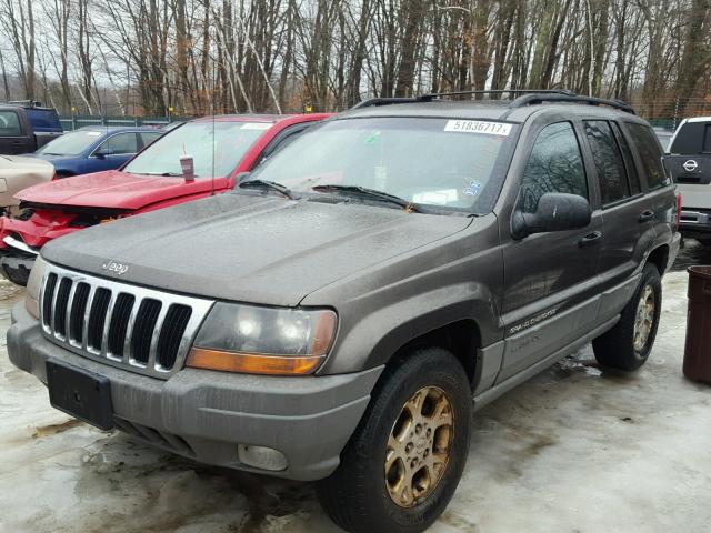 1J4GW48S0YC407055 - 2000 JEEP GRAND CHER GRAY photo 2